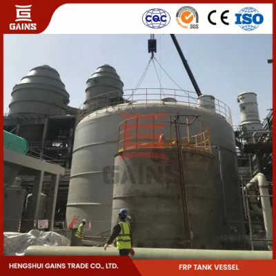 Gana FRP Fabricación de tanques de almacenamiento de bobinado grande China Bobinado de filamento vertical